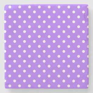 Lavender Polka Dots Square Onderzetter