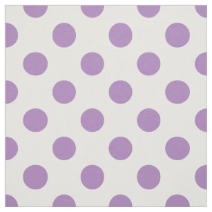 Lavender polka-stippen op wit stof
