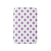 Lavender polka stipt wit badmat (Voorkant Verticaal)