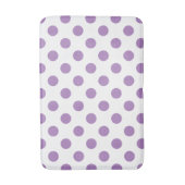 Lavender polka stipt wit badmat (Voorkant Verticaal)