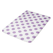 Lavender polka stipt wit badmat (Gekanteld)