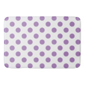 Lavender polka stipt wit badmat (Voorkant)