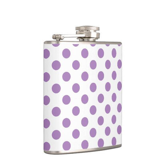 Lavender polka stipt wit heupfles (Rechts)