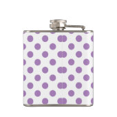 Lavender polka stipt wit heupfles (Achterkant)