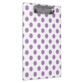Lavender polka stipt wit klembord (Rechts)