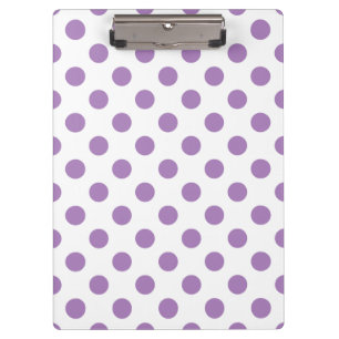 Lavender polka stipt wit klembord