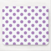 Lavender polka stipt wit muismat (Voorkant)