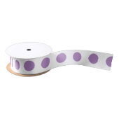 Lavender polka stipt wit satijnen lint (Spoel)