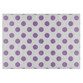 Lavender polka stipt wit snijplank