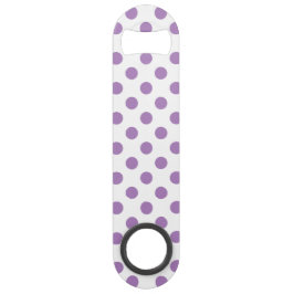 Lavender polka stipt wit speed flessenopener