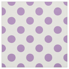 Lavender polka stipt wit stof