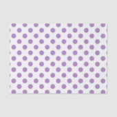 Lavender polka stipt wit tissuepapier (Voorkant)