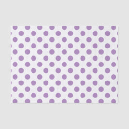 Lavender polka stipt wit tissuepapier