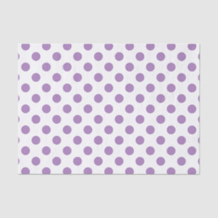 Lavender polka stipt wit tissuepapier