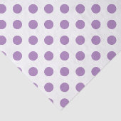 Lavender polka stipt wit tissuepapier (Detail)