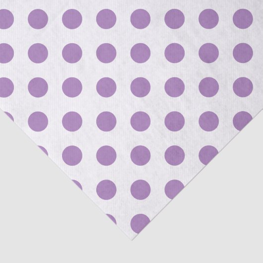 Lavender polka stipt wit tissuepapier (Detail)