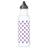 Lavender polka stipt wit waterfles  (Links)
