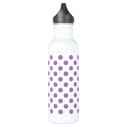 Lavender polka stipt wit waterfles  (Links)