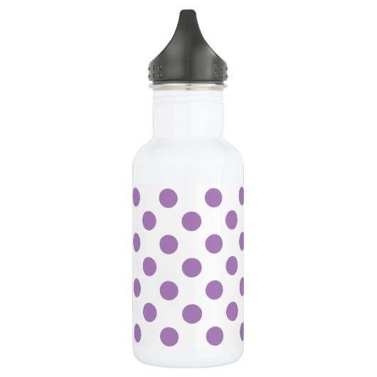 Lavender polka stipt wit waterfles  (Links)