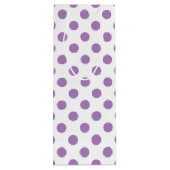 Lavender polka stipt wit wijn cadeautas (Achterkant)