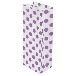Lavender polka stipt wit wijn cadeautas