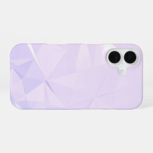 Lavender Polygon Geometric iPhone 16 Hoesje (Achterkant horizontaal)