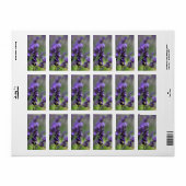 Lavender Portrait Etiket (Full Sheet)