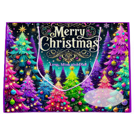 Lavender Prettig Kerstfeest Groot Cadeauzakje