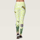 Lavender Primula over Apple Cheetah Leggings (Achterkant)