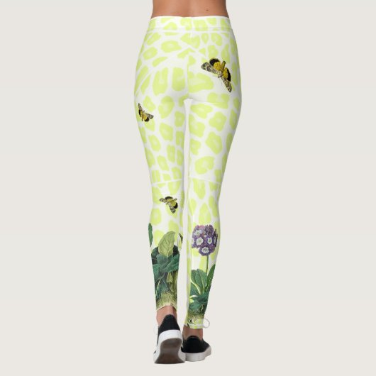 Lavender Primula over Apple Cheetah Leggings (Achterkant)
