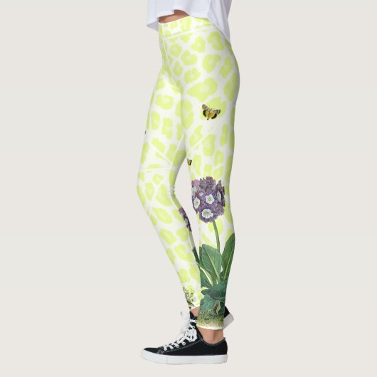 Lavender Primula over Apple Cheetah Leggings (Links)