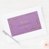 Lavender Product Labels Gold  hoek grenzen (Envelop)