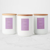 Lavender Product Labels Gold hoek grenzen Voedselcontainer Etiket (Flessen)