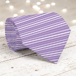 Lavender Purple Color Stripes Necktie Stropdas<br><div class="desc">This eye-catching necktie features a vibrant color with bold stripes, perfect for adding a pop of energy to any outfit. Whether it's for a special occasion or everyday wear, this stylish accessory is sure to make a statement.</div>