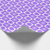 Lavender Purple Floral Pattern Cadeaupapier (Hoek)