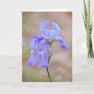Lavender Purple Flowers Art Note Kaart