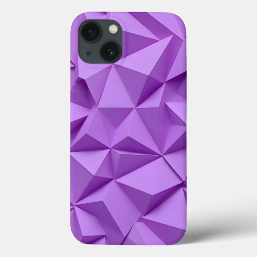 Lavender Purple iPhone Case Geometric and Chic (Achterkant)