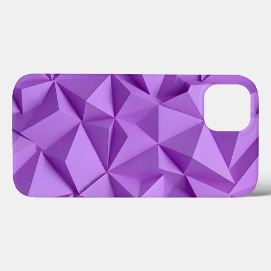 Lavender Purple iPhone Case Geometric and Chic (Achterkant (horizontaal))