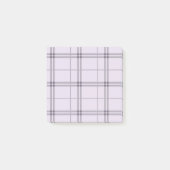 Lavender Purple Plaid Pattern Check Print Tartan Post-it® Notes (Voorkant)