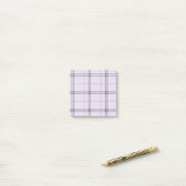 Lavender Purple Plaid Pattern Check Print Tartan Post-it® Notes (Op bureau)