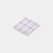 Lavender Purple Plaid Pattern Check Print Tartan Post-it® Notes (Schuin)