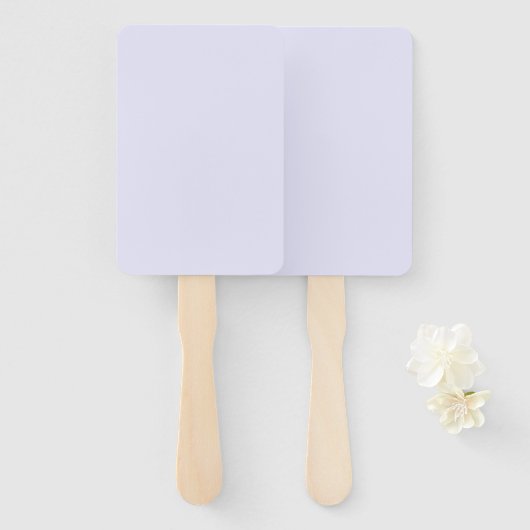 Lavender Purple Rectangle Fan for Elegant Event Co Handwaaier (Voorkant en achterkant)