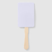 Lavender Purple Rectangle Fan for Elegant Event Co Handwaaier (Voorkant)