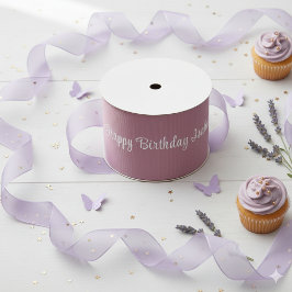 Lavender Purple Ribbon Roll | Fairy Birthday Decor Grosgrain Lint