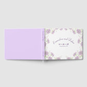 Lavender Purple Rose Wedding Gastenboek (Volledig)
