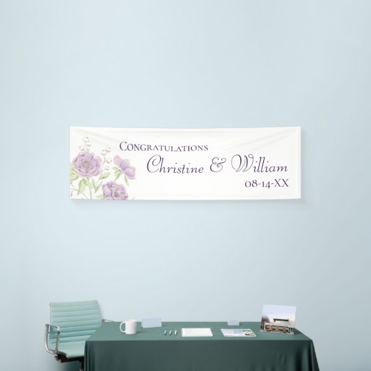 Lavender Purple Rose Wedding Spandoek (Beurs)
