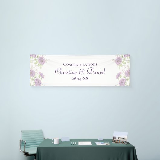 Lavender Purple Rose Wedding Spandoek (Beurs)
