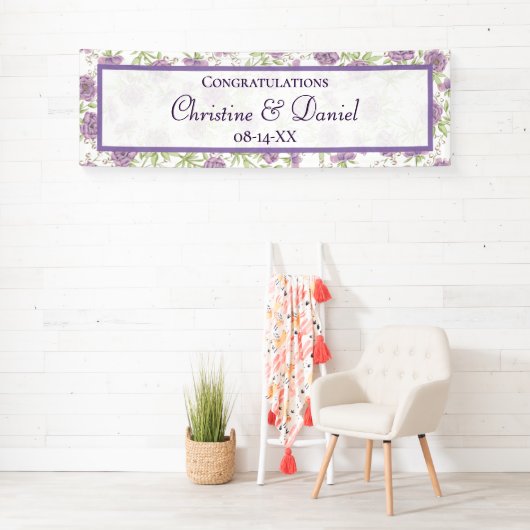 Lavender Purple Rose Wedding Spandoek (Insitu)