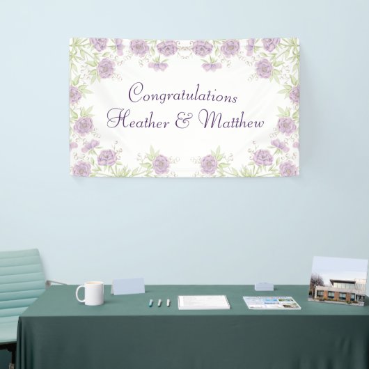 Lavender Purple Rose Wedding Spandoek (Beurs)