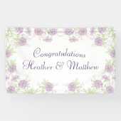 Lavender Purple Rose Wedding Spandoek (Horizontaal)